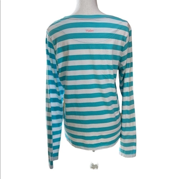 HATLEY WOMENS STRIPED PAJAMA TOP SIZE LARGE - Picture 6 of 8